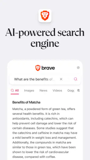 Brave Private Web Browser, VPN screenshot