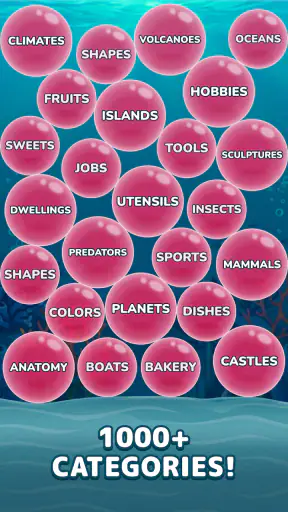 Bubble Associations: Word Game screenshot