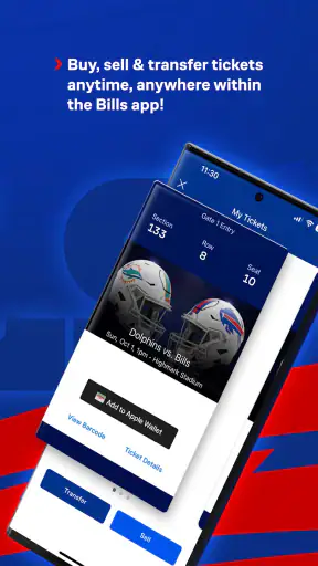 Buffalo Bills Mobile screenshot