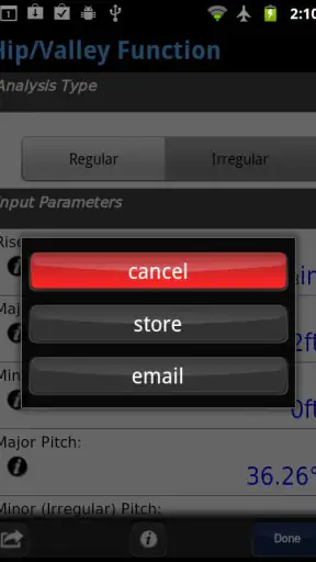 BuildCalc screenshot