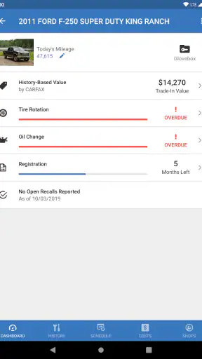CARFAX Car Care App screenshot