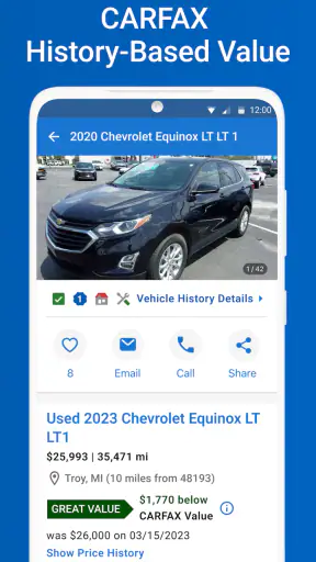 CARFAX - Shop New & Used Cars screenshot