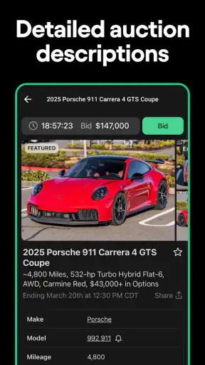 Cars & Bids screenshot