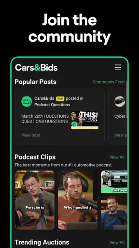 Cars & Bids screenshot