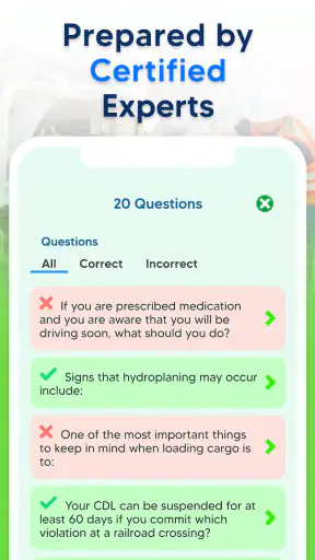 CDL Prep Practice Test 2026 screenshot