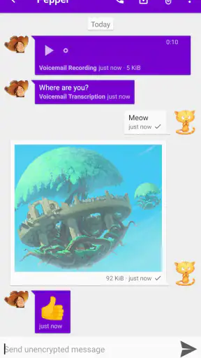 Cheogram (Jabber, Call, Text) screenshot