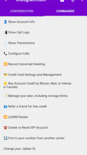 Cheogram (Jabber, Call, Text) screenshot