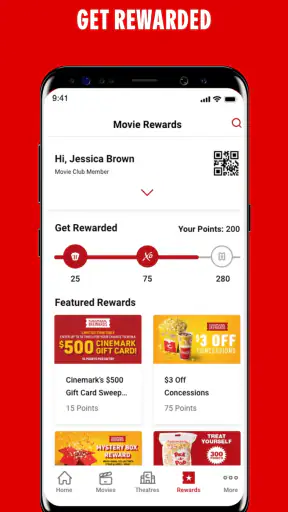 Cinemark Theatres screenshot