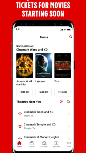 Cinemark Theatres screenshot
