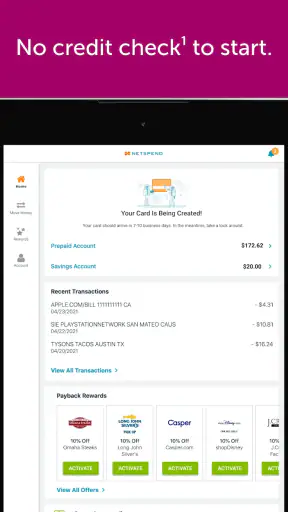 Classic Netspend screenshot