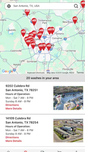 Club Car Wash Mobile App screenshot