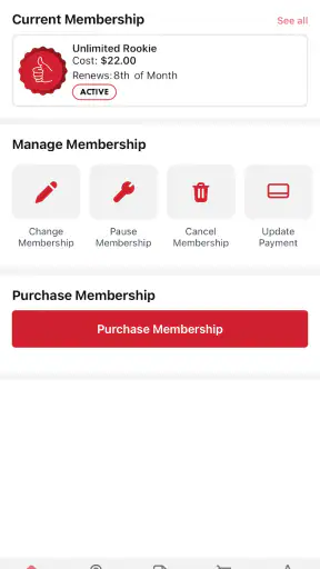 Club Car Wash Mobile App screenshot