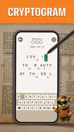 CodeWords Cryptogram Puzzles screenshot