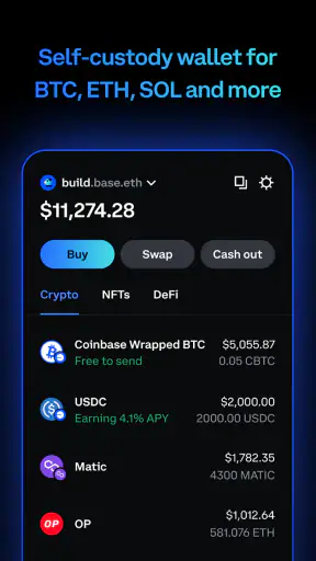 Coinbase Wallet: NFTs & Crypto screenshot
