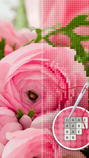 Color by Letter: Sewing game screenshot