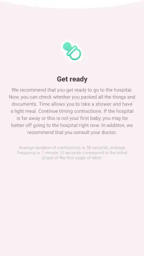 Contraction Timer & Counter 9m screenshot