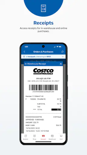 Costco Wholesale screenshot