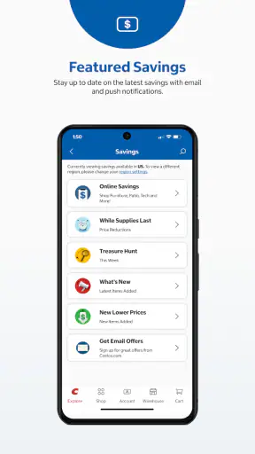 Costco Wholesale screenshot