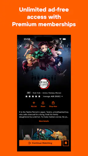 Crunchyroll screenshot