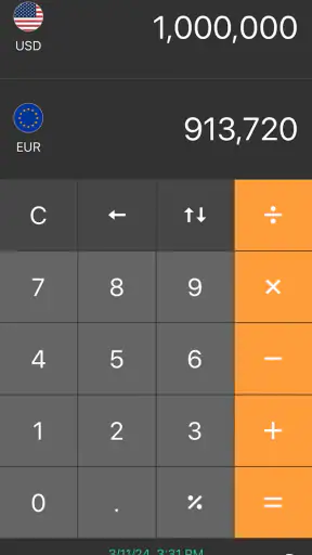 Currency converter offline screenshot