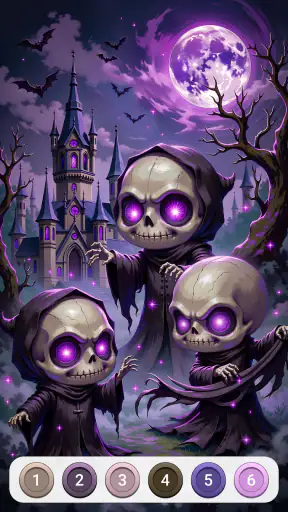 Dark Fairytale Color by Number screenshot