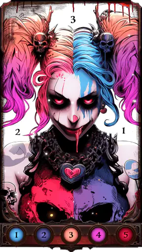 Dark, Horror Color by Number screenshot
