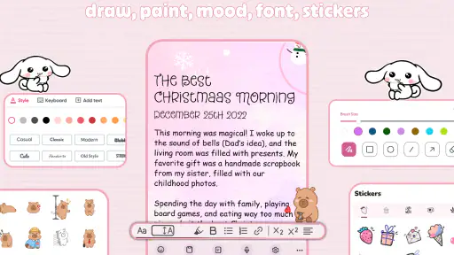 Diary with Fingerprint Lock screenshot