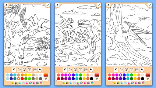 Dino Coloring Game screenshot