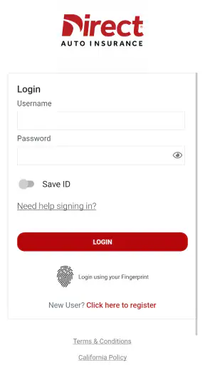 Direct Auto Insurance screenshot