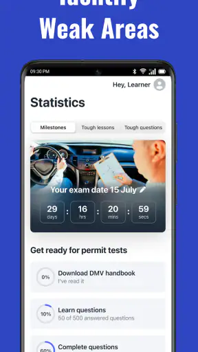 DMV Permit Practice Test 2025 screenshot