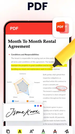 Document Reader & PDF Editor screenshot