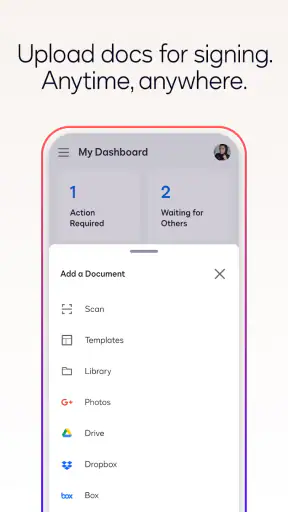 Docusign - Upload & Sign Docs screenshot