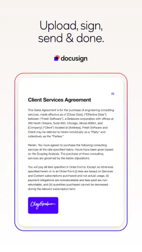 Docusign - Upload & Sign Docs screenshot