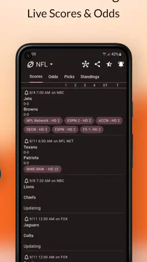Darato Live NFL NBA NHL NCAA screenshot