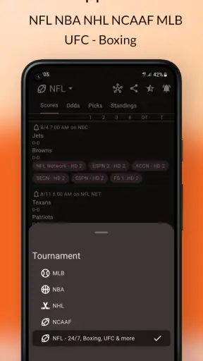 Darato Live NFL NBA NHL NCAA screenshot