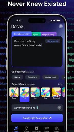 Donna AI Song & Music Maker screenshot