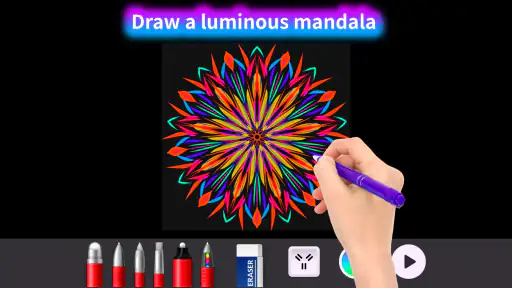 Doodle Master - Glow Art screenshot