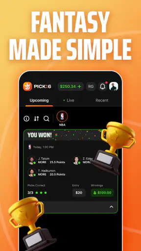 DraftKings Pick6: Fantasy Game screenshot