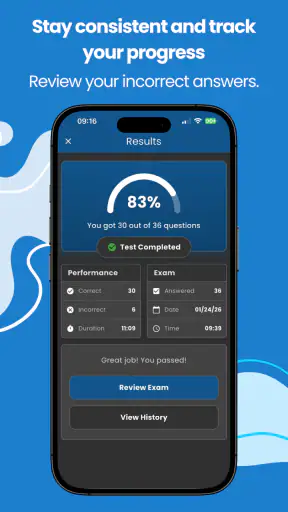 Driver's License Practice Test screenshot
