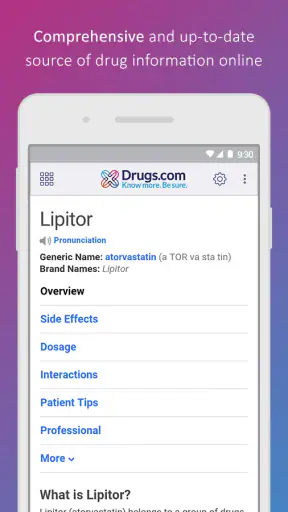 Drugs.com Medication Guide screenshot