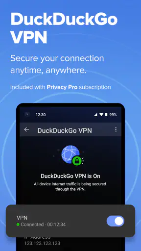 DuckDuckGo Browser, Search, AI screenshot