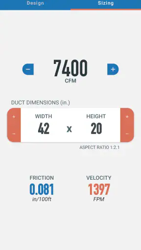 Ductulator Pro screenshot