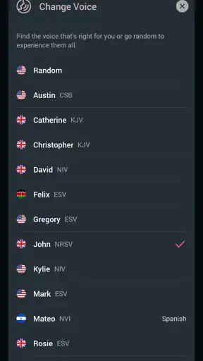 Dwell: Audio Bible screenshot