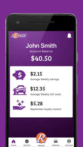 E-PASS Toll App screenshot