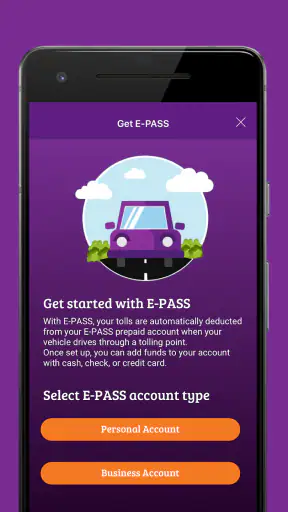 E-PASS Toll App screenshot