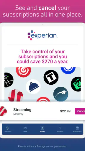 Experian screenshot