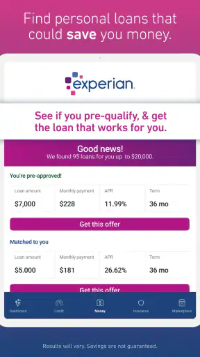 Experian screenshot