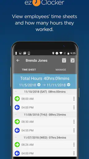 ezClocker: Employee Time Track screenshot