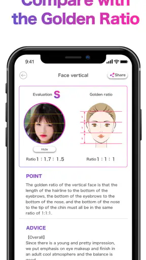 Face Shape & Color Analysis screenshot