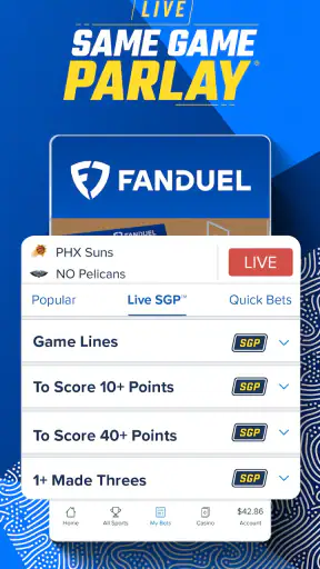 FanDuel Sportsbook & Casino screenshot